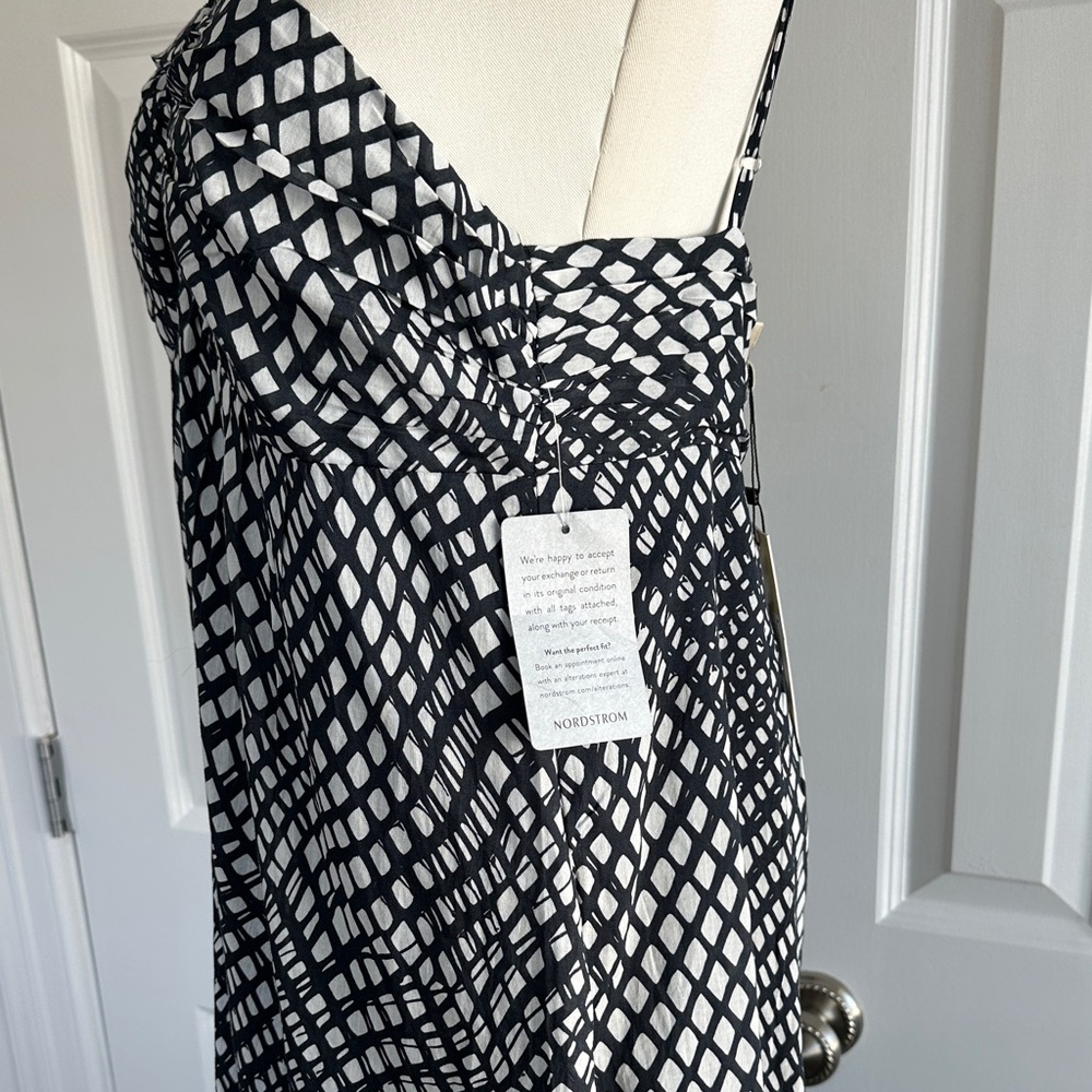 NWT Du Paradis Aralia Halter Empire Waist 100% Cotton Boho Vacation Midi Dress L - Picture 12 of 17